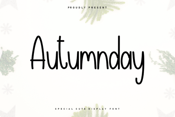 Autumnday: A Handwritten Script Font for Cozy Editorial Design