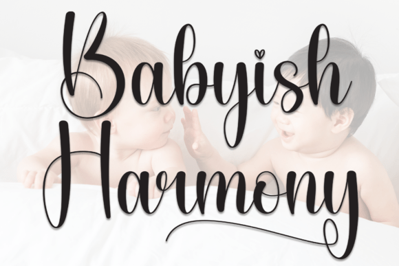 Babyish Harmony: A Script Font for Polished Small Business Branding