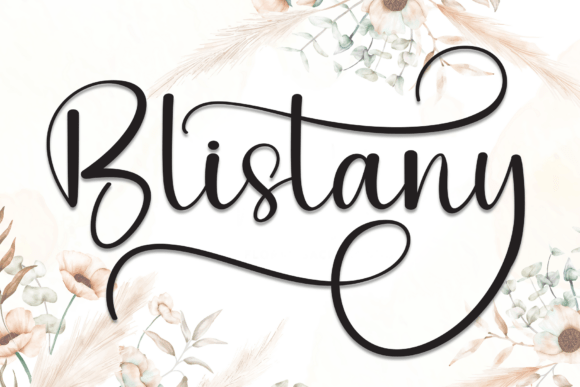 Blistany: The Modern Script Typeface for Digital Brand Identity