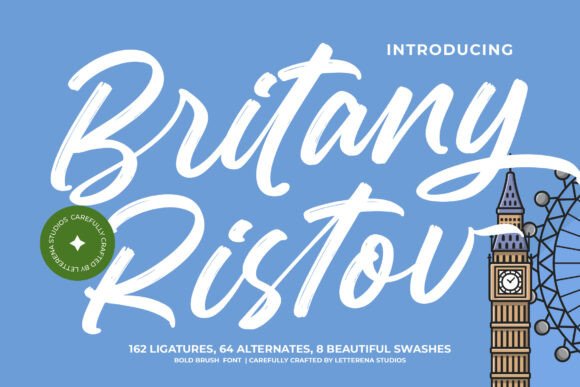 Britany Ristov: A Luxury Script Font for Modern Web Design