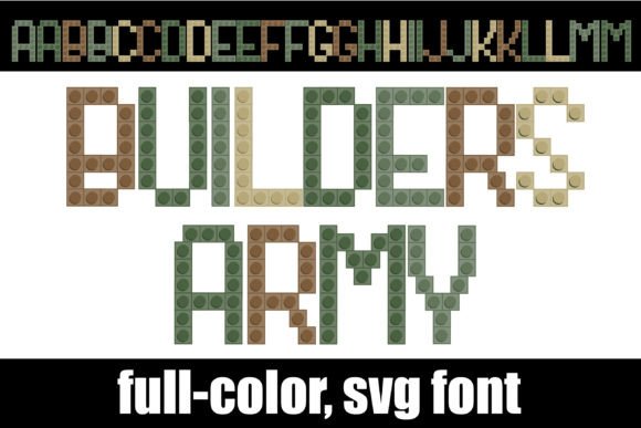 Builders Army: A Color Font for Editorial Design Projects