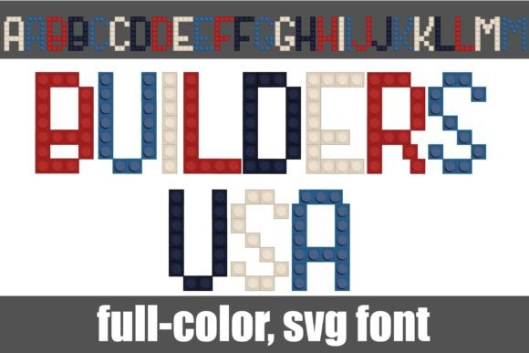 Builders Usa: A Patriotic Display Typeface for Crafters and Sellers