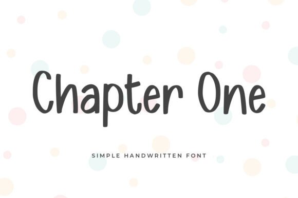 Chapter One: The Handwritten Script Font for Handmade Brands