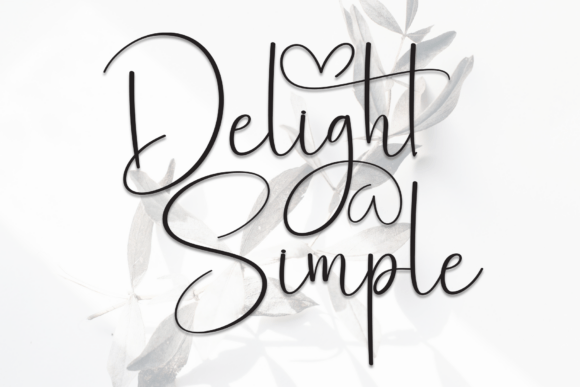 Delight Simple: The Whimsical Script Font for Handmade Brands