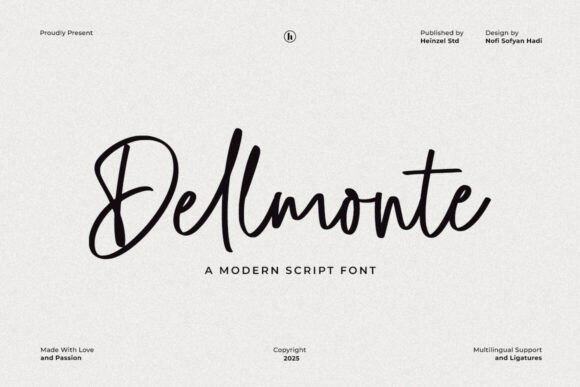 Dellmonte: The Casual Script Font for Warm Editorial Design
