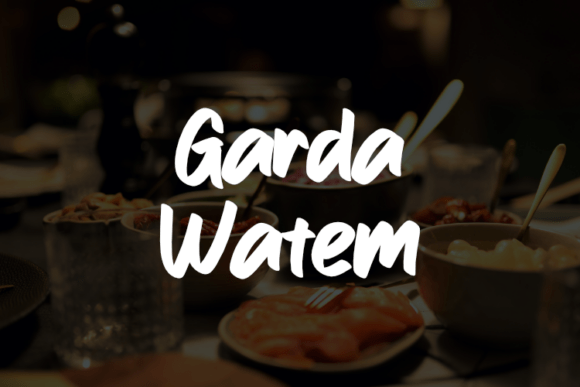 Garda Watem: A Creative Script Font for Campaign Design