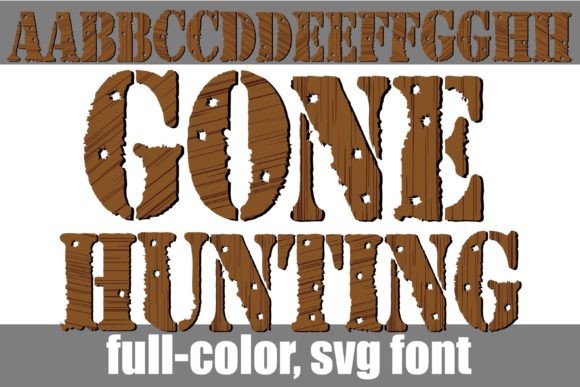 Gone Hunting: A Bold Color Font for Editorial Design