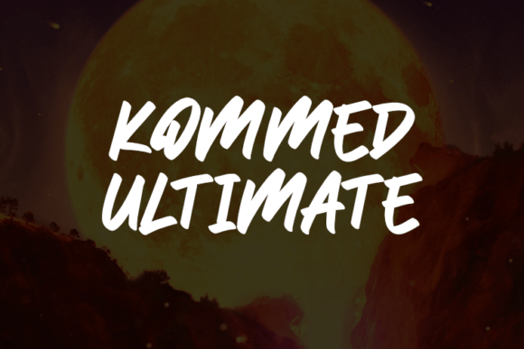 Kommed Ultimate: The Script Typeface for Editorial Design