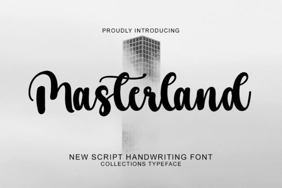 Masterland: A Stylish Handwritten Script Font for Elegant Digital Branding