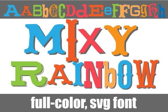 Mixy Rainbow: A Creative Color Font for Editorial Design