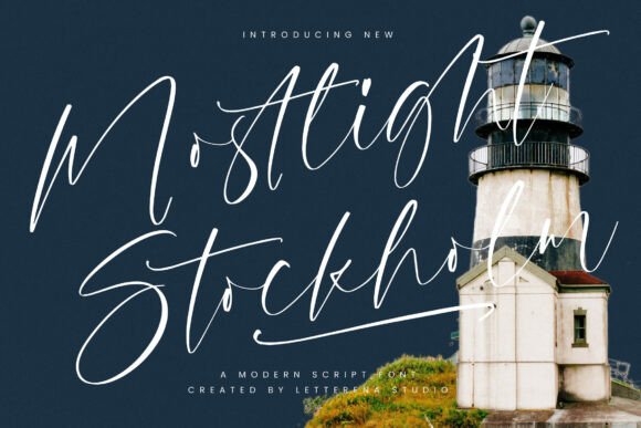 Mostlight Stockholm: A Luxury Script Font for Digital Branding