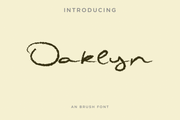 Oaklyn: A Heartwarming Script Typeface for Handmade Branding