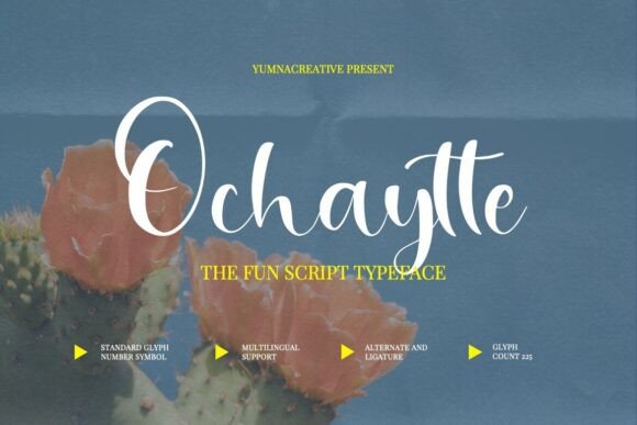 Ochaytte: The Playful Script Font for Modern Editorial Design