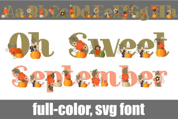 Oh Sweet September: A Color Font for Editorial Warmth