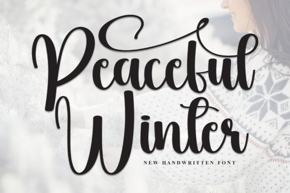 Peaceful Winter: A Designer’s Take on Elegant Script Typography