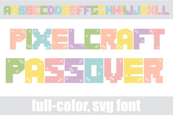 Pixelcraft Passover: A Playful Color Typeface for Digital Branding