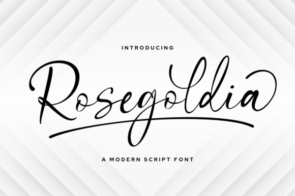 Rosegoldia: A Modern Script Font for Editorial Elegance