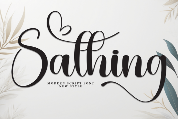 Sathing Script Font: Elevate Brand Visuals With Elegant Handwritten Typography
