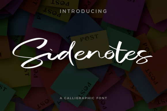 Sidenotes: A Script Font for Authentic Brand Identity
