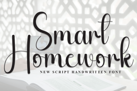 Smart Homework: A Modern Script Font for Elegant Web Design