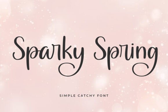 Sparky Spring Typeface: A Handwritten Script for Craft Branding