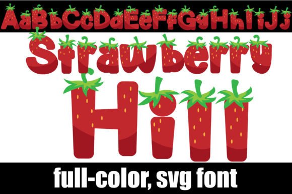 Strawberry Hill: A Creative Color Font for Campaign Design