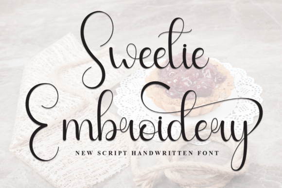 Sweetie Embroidery: A Handwritten Script Font for Elegant Web Design