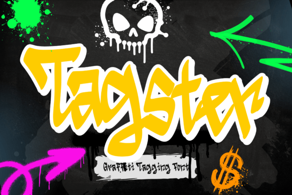 Tagster: The Graffiti Script Font for Handmade Brands