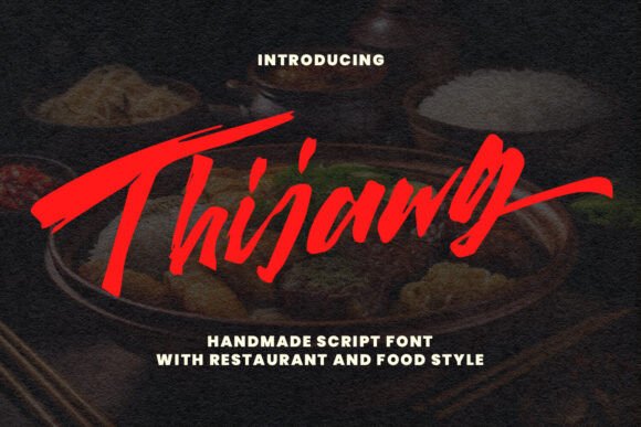 Thijawg: The Bold Script Font for Memorable Brand Identity